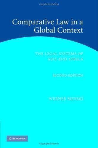 Comparative Law in a Global Context : The Legal Systems of Asia and Africa by...