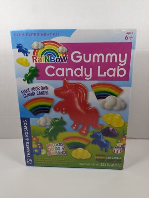 Rainbow Gummy Candy Lab STEM Experiment Kit Kids 6+ Science Unicorn Rainbow NIP