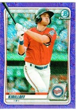 2020 Bowman Chrome Prospects Purple Shimmer Refractors #BCP151 Alex Kirilloff