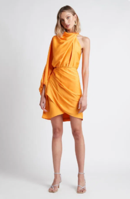 open lace back dress Elle Mini Dress Orange | Strapless Dress
