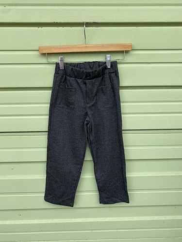 NEW ZARA Kids GIRL Grey Harrem classic straight pants trousers 9 Y 134 cm #D62 - Picture 2 of 9