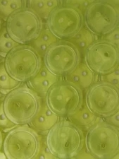 SIZE 24L - 5/8", SHIMMER BUTTON, CELERY, 1 DOZEN, SHINY FINISH, FREE SHIPPING US