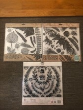 Iron Orchid IOD Decor Retired Evergreen, Grainery, Fronds Stamps Brand New 