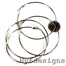 Earring Base Findings Ear wire Silver Copper Gold Diamond Heart Round Brass