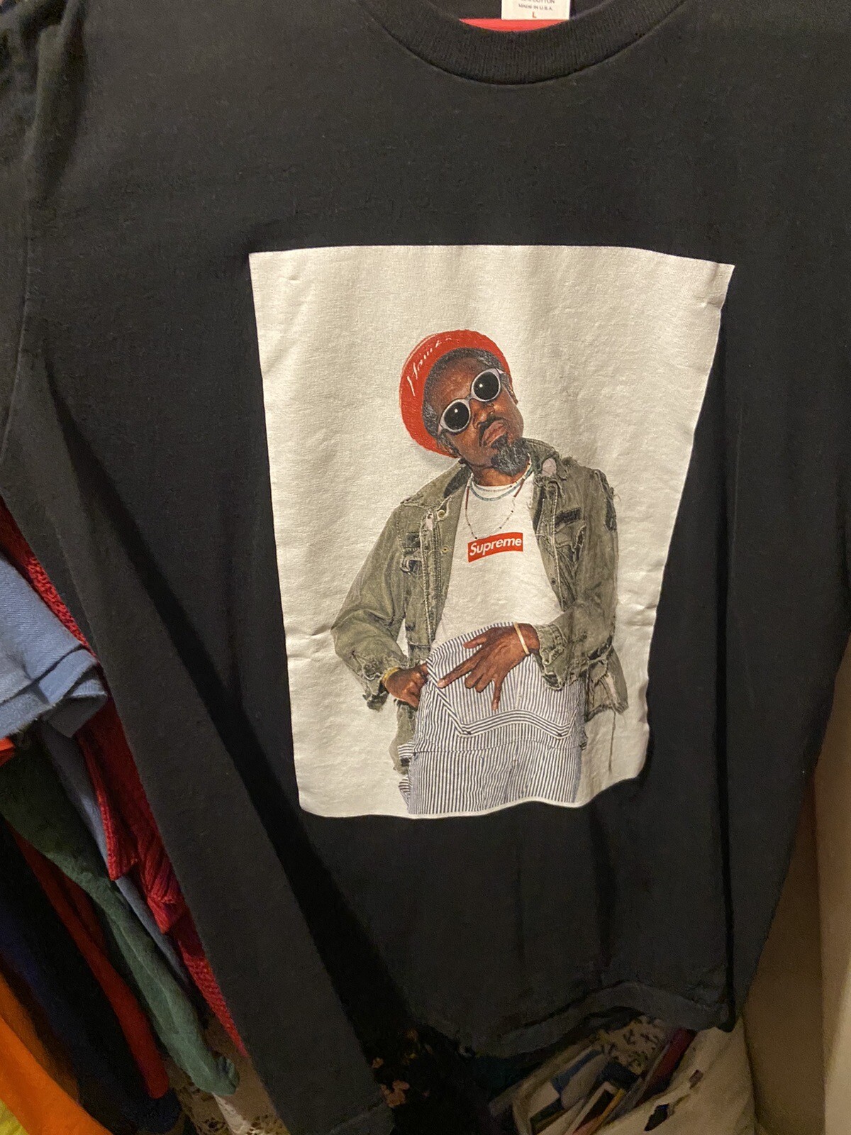 Supreme Andre 3000 Size Large Black - Picture 3 of 3