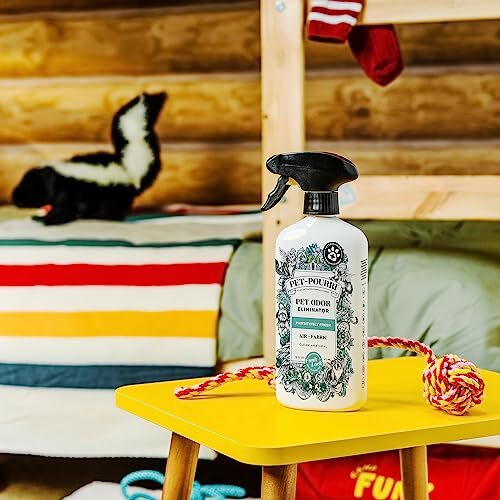 PetPourri Pet Odor Air + Fabric Odor Eliminator Spray, Pawsitively
