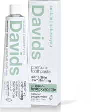 Davids Fluoride-Free Nano Hydroxyapatite Toothpaste, Enamel Remineralizing..