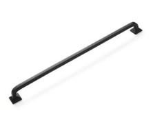 Signature Hardware Klein 24" Solid Brass Appliance Pull, Black Powder Coat