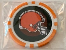 Cleveland Browns - NFL - Clay Poker Chip - Golf Ball Marker