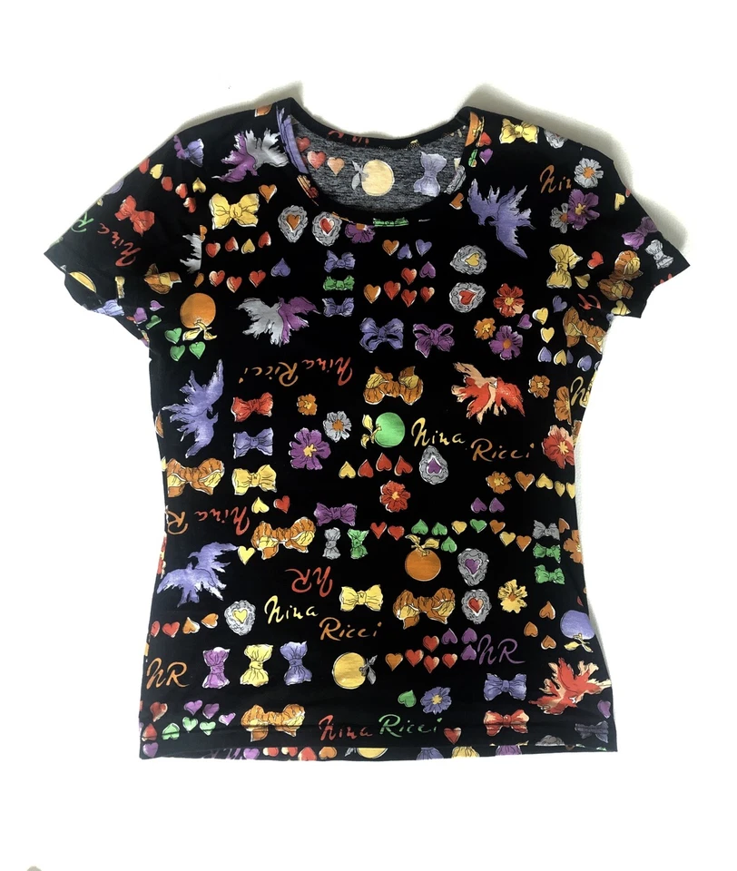 Tee-shirt Tutti Fruitti NINA RICCI vintage - Photo 3/4