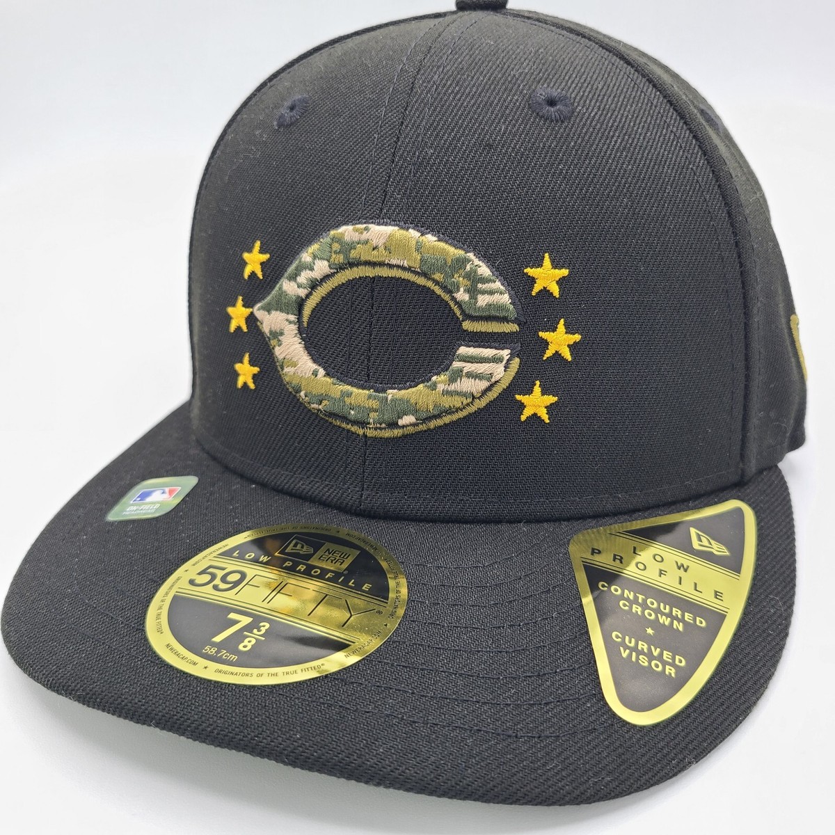 【US限定】NEW ERA 59FIFTY MLB Cincinnati Reds Dark Green Cincinnati Reds New Era Green 2023 Armed Forces Day On-Field