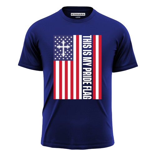 This Is My Pride Flag Jesus Cross Men's T-Shirt American Patriotic USA Gift Tee - Picture 11 of 12