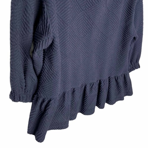 Anthropologie Maeve Mikayla Suéter Mujer Talla XSpequeño Texturizado Azul Peplum Top - Imagen 6 de 14