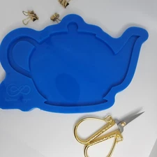 Tea pot Silicone Mold Mould  Resin Epoxy Mold DIY flower coaster 9"