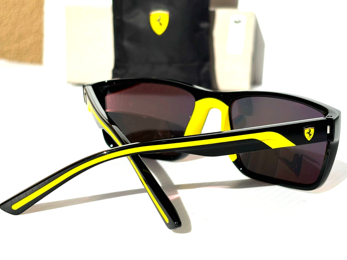 NEW SCUDERIA FERRARI Black POLARIZED Red Gold Mirror NEW SCUDERIA FERRARI Black POLARIZED Red Gold Mirror