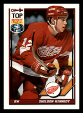 1991 O-Pee-Chee Sheldon Kennedy Top Prospect #317 Detroit Red Wings Mint