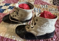 Antique Doll Leather Shoes For French Or German Bisque Dolls 4  Lot 1682