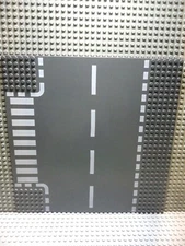 Lego 1 Dark Bluish Gray 32x32 Platform base plate 10x10 inch T Intersection