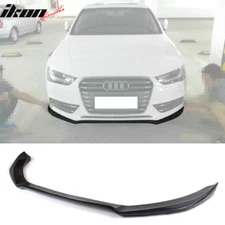 Fits 13-16 Audi A4 B8.5 Sedan STK Style Front Bumper Lip - Carbon Fiber