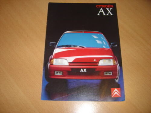CATALOGUE Citroën AX de 1990 - Photo 1/1