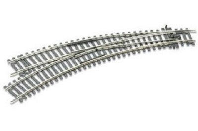 PECO HO Code 100 Short Curved double radius Left Turnout ST245