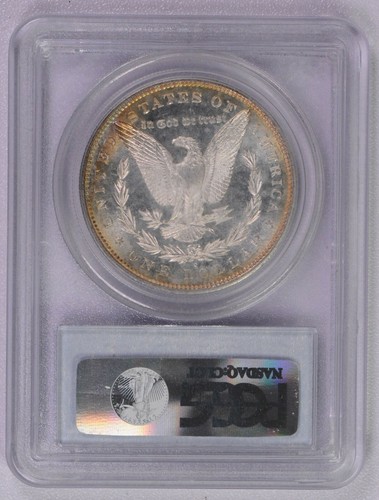 1881 S Morgan Dollar PCGS MS65 CAC Beautiful rainbow toning!!! - Picture 2 of 6