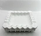Vintage Fenton Milk Glass Hobnail Ashtray Square 5"
