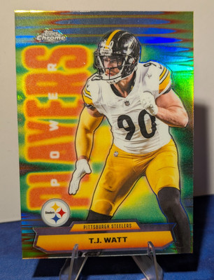 2025 Topps Chrome Power Players T.J Watt Refractor # PP-39