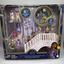 Disney Wish Kingdom of Rosas Character Small Doll Set 10 Posable Mini