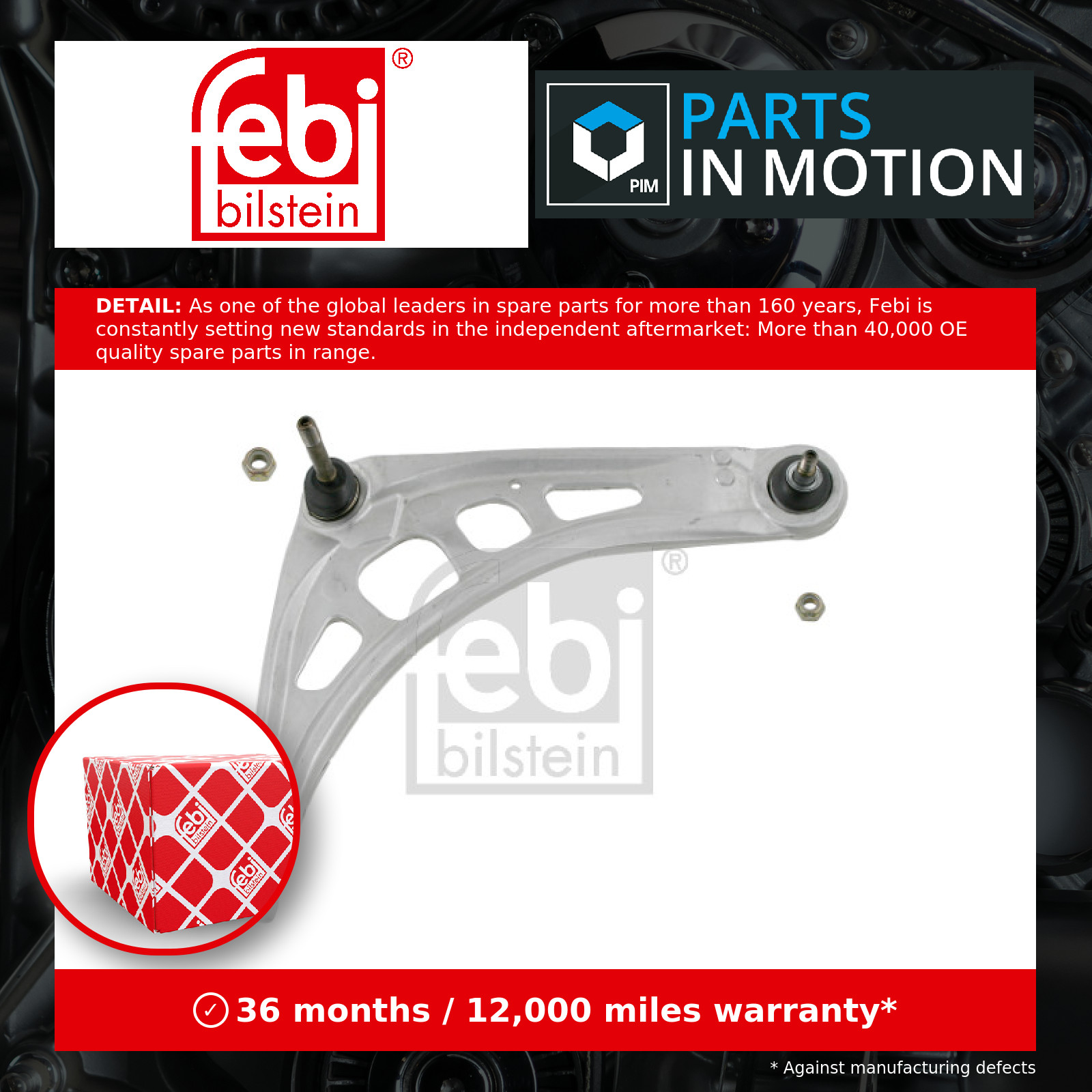 Wishbone / Suspension Arm Front Lower, Right 26642 Febi Track Control Quality