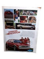 1981 Chevrolet Citation X-11 Hatchback Vintage Chevy Car Print Ad