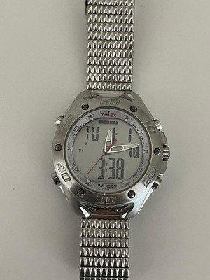 Timex Ironman funktionstüchtig, Display Zifferblatt silber, sehr schön