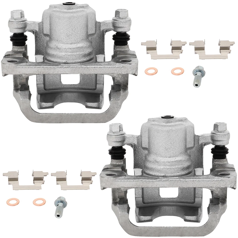 For 14-15 Nissan Rogue Select 2pcs Silver Rear Left Right Brake Calipers Foto 2 de 4