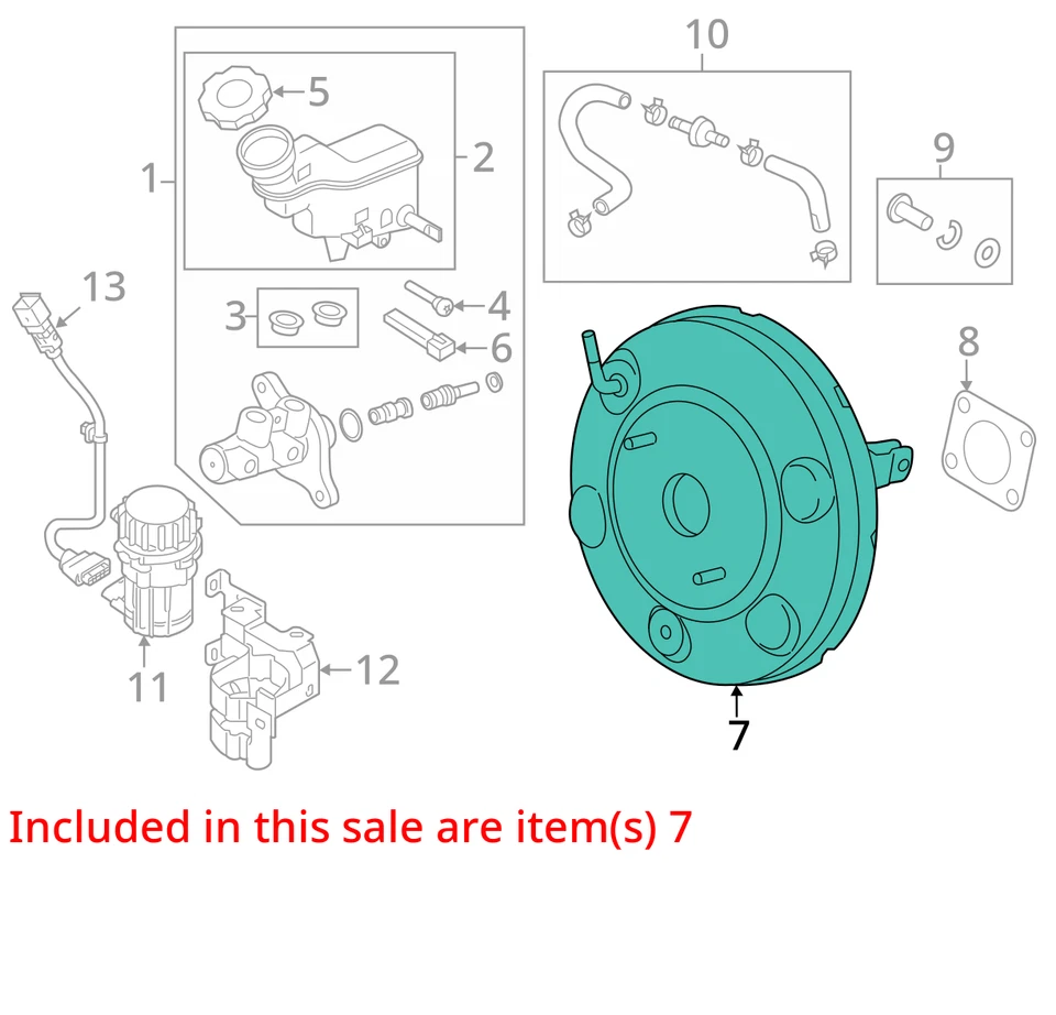 Kia Soul 2018 potenciador de freno OEM 77 k millas - LKQ376919465 Foto 4 de 4