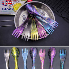 Outdoor Cookware Camping Traval TiTo Titanium Spork Picnic Fork Spoon