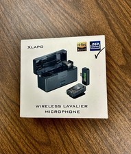 NEW Wireless Lavalier Mini Microphone with Charging Case XLAPO HiRes DSP Lapel