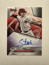 Topps 2025 Bowman Draft Chrome Prospect Autographs Steele Hall Reds #CPA-SHA