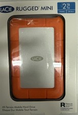 NEW LACIE Rugged Mini 2TB All-Terrain Mobile Hard Drive