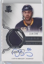 2016-17 Upper Deck The Cup Rookie 214/249 Justin Bailey #154 Patch Auto 4ry