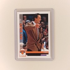 1992-93 NBA Hoops - Pat Riley #256 New York Knicks NBA Coaching Card
