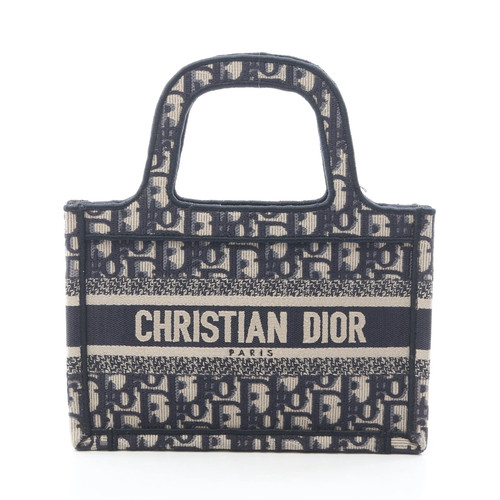 Christian Dior BOOK TOTE Tote Bag Beige Canvas #RCB4072