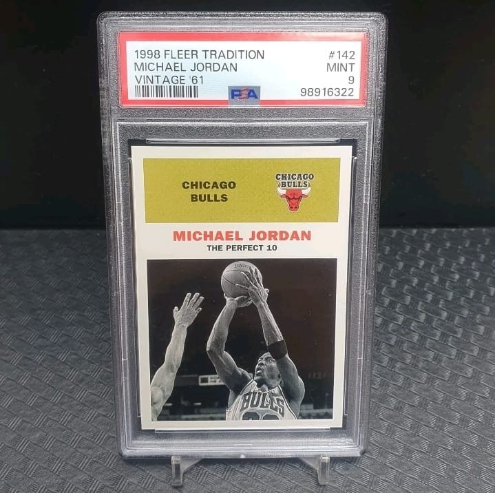 1998 FLEER TRADITION MICHAEL JORDAN VINTAGE'61 PSA 9