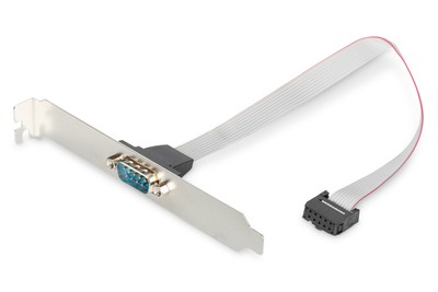 DIGITUS bracket adapter cable D-Sub9/st IDC 2x/Bu cable AK-610300-003-E