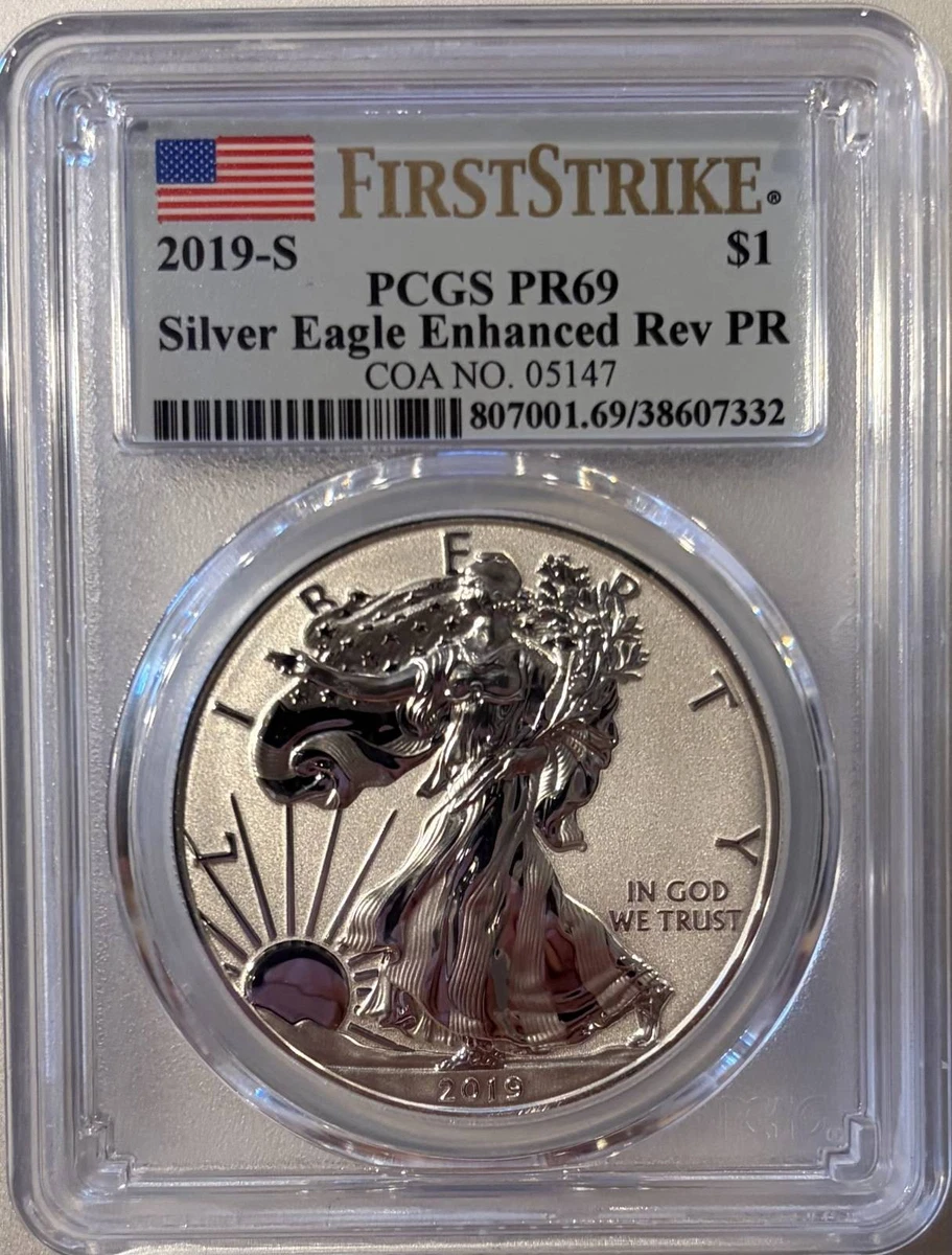 American Eagle PR 69 Graded 2019 Silver Bullion Coins for sale | eBay