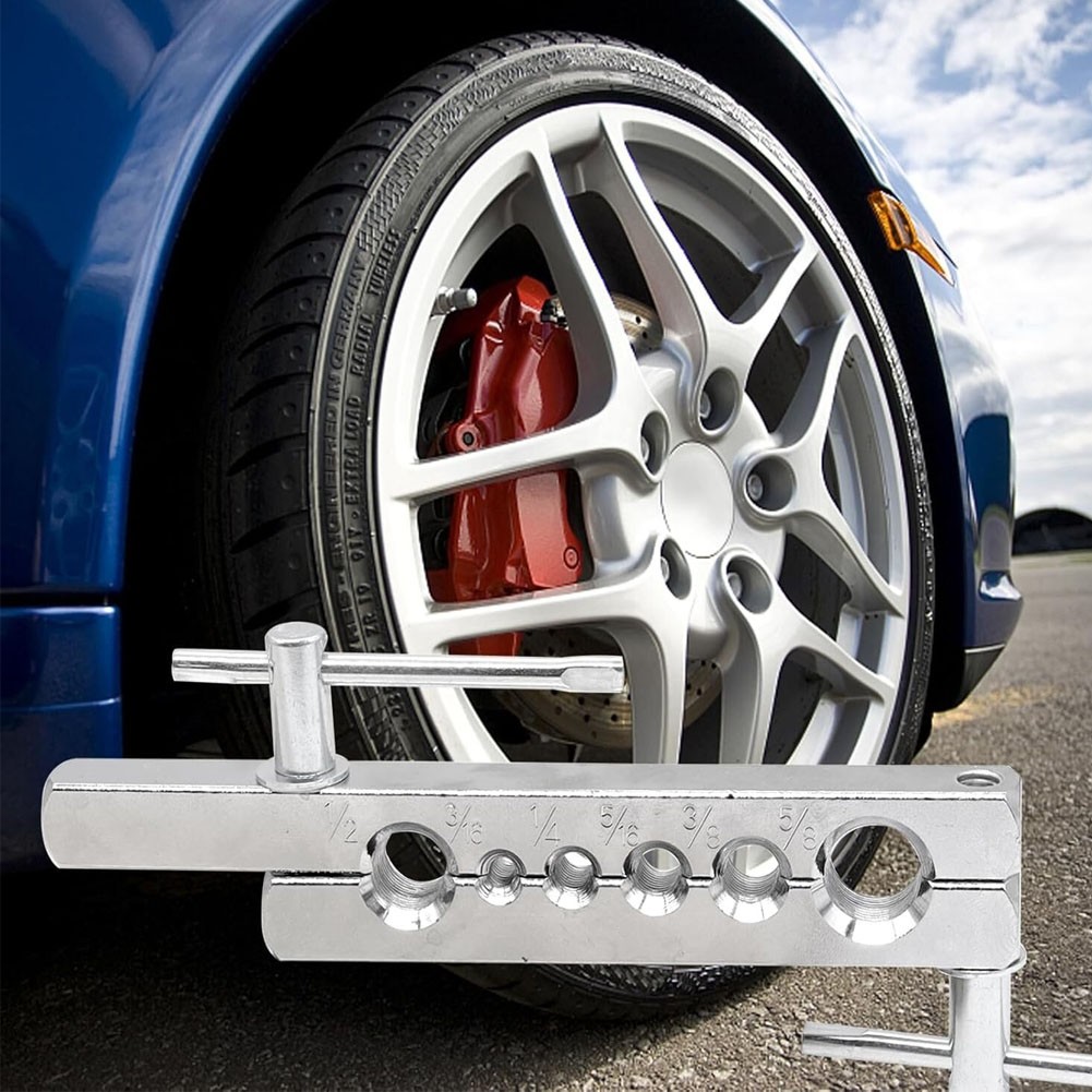 Car Brake Line Repair Kit 3/16 + 1/4 25 FT Pipe Single Flaring Tool Nuts Fitting