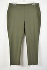 CHICO'S Deep Olive So Slimming Brigitte Back-Slit Ankle Pants Pull-On 2P (12P) — photo 1