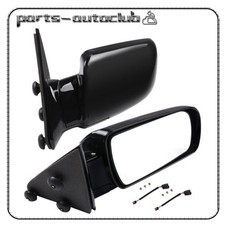 Manual Fold Side View Tow Mirrors Pair Black Fits 1988-98 Gmc Chevy Pickup Truck Manual Fold Side View Tow Mirrors Pair Black Fits 1988-98 Gmc Chevy Pickup Truck