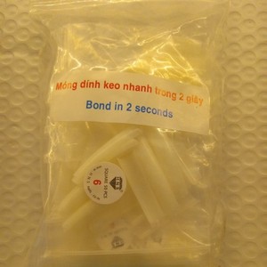 New Mong Ding Keo Nhanh Trong 2 giay Arcrylic Nails  Square #6 Lot Of 10
