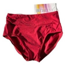 CL Baltogs Red High Waisted Dance Brief LC Spandex Performance Bottoms dancewear