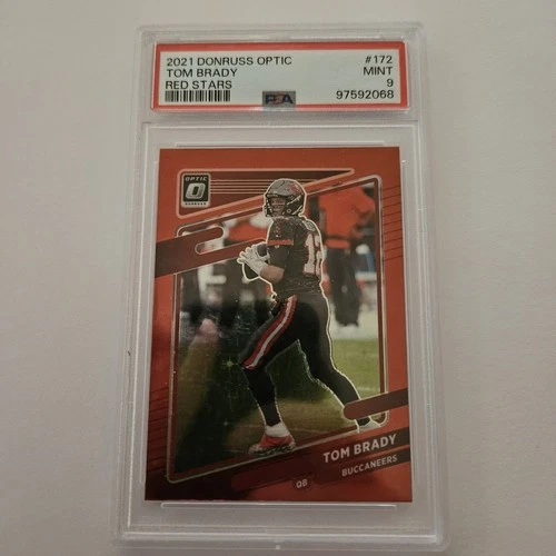 2021 Donruss Optic Tom Brady Red Stars #172 PSA 9 Mint Buccaneers